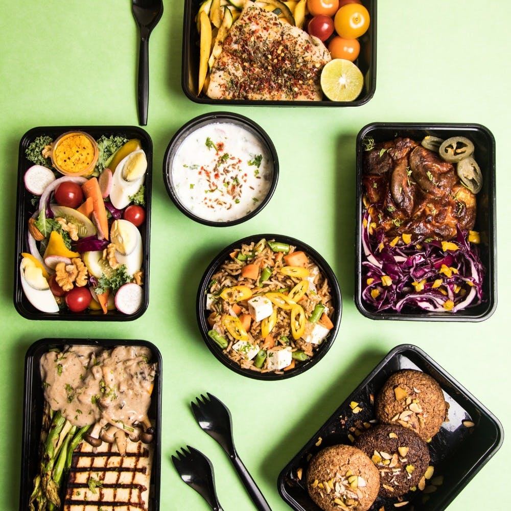 Photo of beautifully
            arranged food